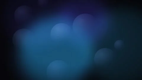 Dark Blue Bokeh Spheres, Soft Glowing Circles Floating on Gradient Backdrop 스톡 동영상 342329051