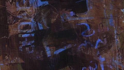 Dark Blue Brown Painted Grunge Background Seamless Loop Vidéo 328358518