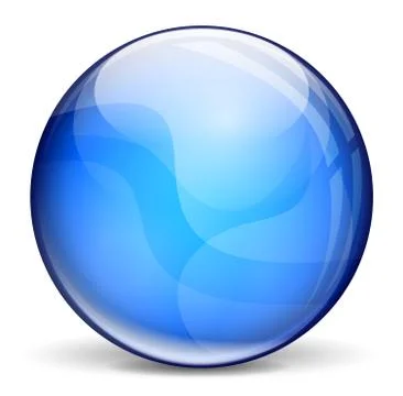 Dark blue bubble Stock Illustration