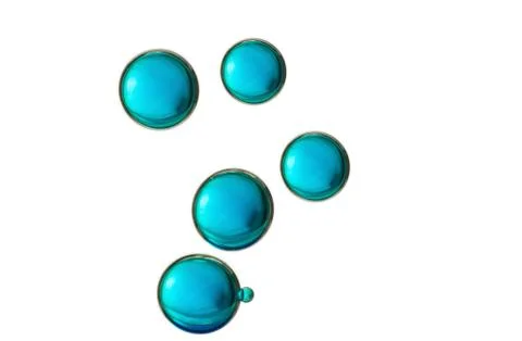 Dark blue bubbles Stock Photos