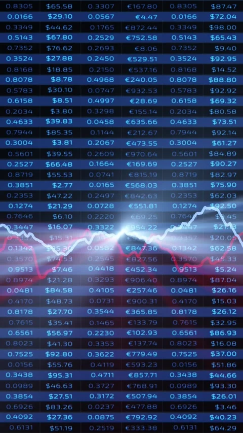 Dark blue business currency data with graphs animation Stock Footage 345523652