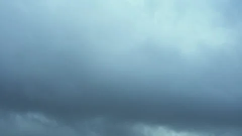 Dark blue cinematic clouds. Moving forward. Cloudy weather Video stock 260061697