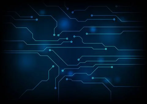 Dark blue circuit board technology background Dark blue circuit board tech... Stock Photos