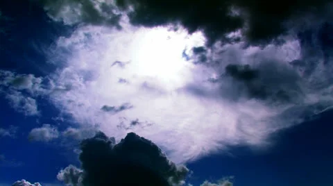 Dark blue clouds. Stock Footage 27084805