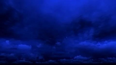 Dark blue clouds at night timelapse Stockbeeldmateriaal 43346417