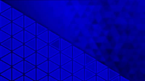 Dark blue color flickering Triangular shapes pattern background Stock Footage 217906707