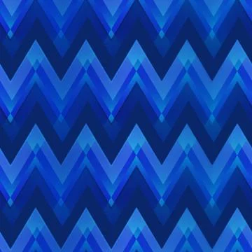 Dark blue color zigzag seamless pattern Stock Illustration
