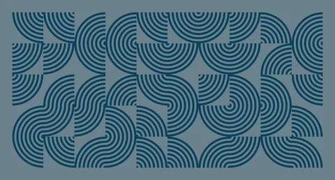Dark Blue Concentric Wave Pattern Ilustración de archivo