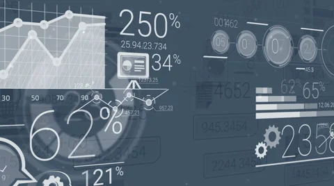 Dark Blue Corporate Background With Abstract Elements Of Infographics Stock Footage 67258196