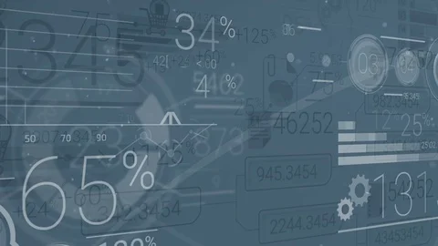 Dark Blue Corporate Background With Abstract Elements Of Infographics Stock Footage 71480436