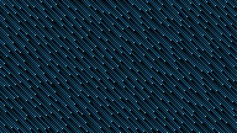 Dark blue cosmic rain of halftone dots Stock Illustration