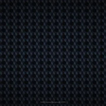 Dark Blue Cube Stock Illustration