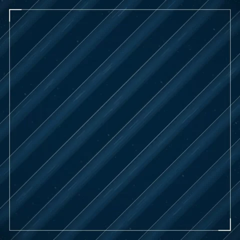 Dark Blue Diagonal Stripes Texture with Subtle Particles and White Frame Stock Footage 347811349