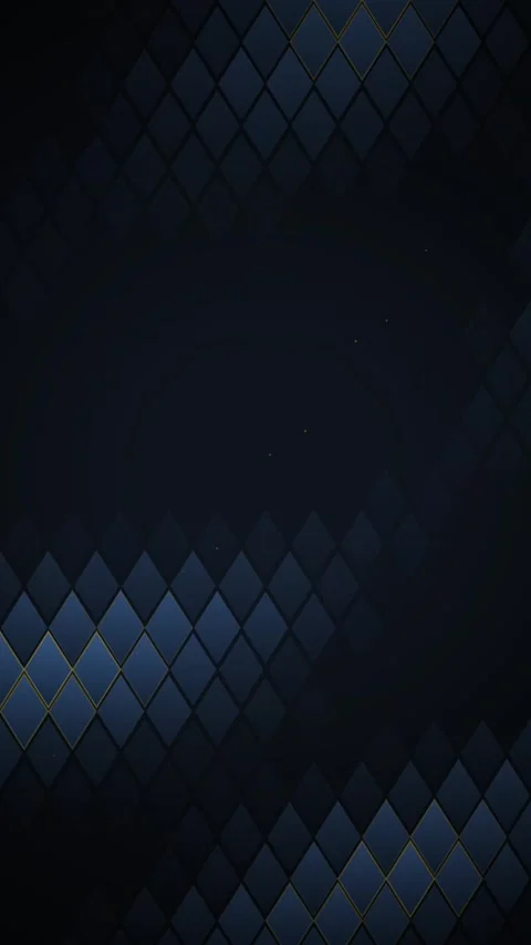 Dark Blue Diamond Pattern Background with Subtle Gold Stitching - Elegant T.. Stock Footage 347697668