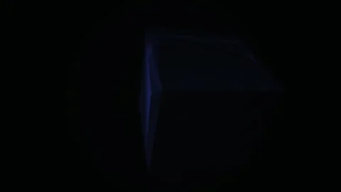 Dark blue diamond shape on black. Stock Footage 340008060