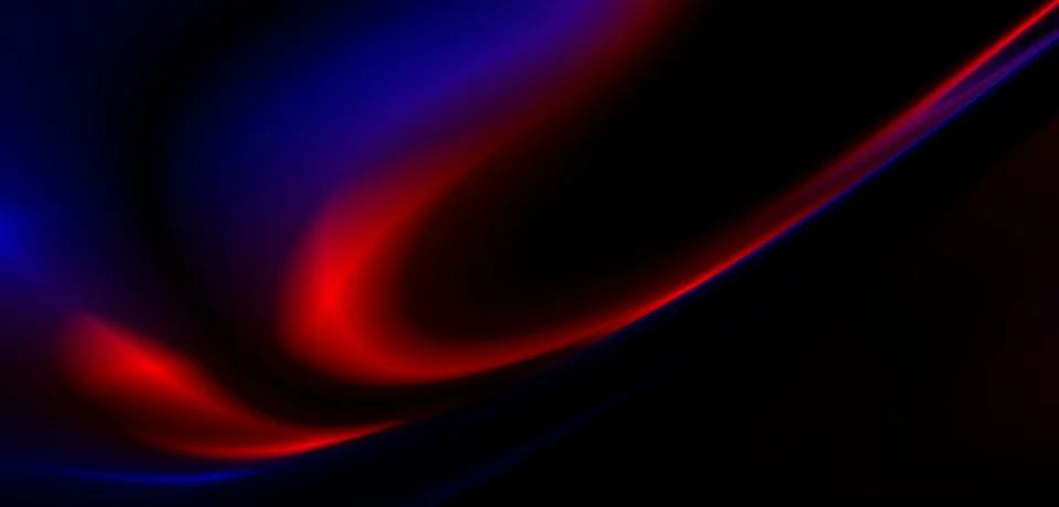 Dark blue digital abstract background with ultraviolet neon glow, blurry light Stock Illustration