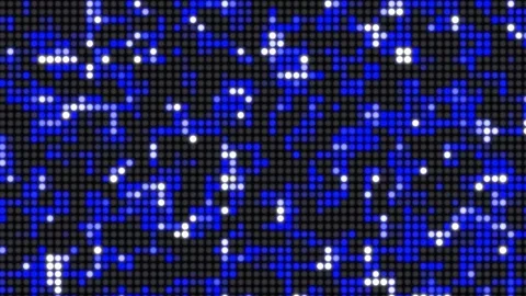 Dark Blue Digital Dots Motion Background Stock Footage 320851926