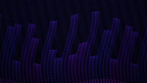 Dark blue digital wave pattern on black background. Stock Footage 335509196