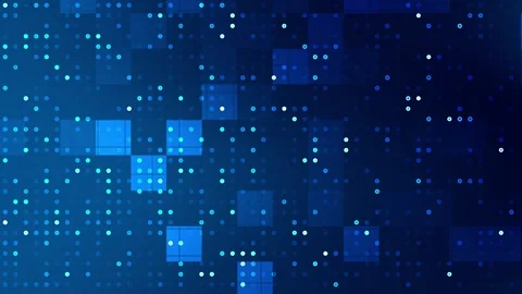 Dark Blue Dot Pattern Seamless Background Loop. Stock Footage 286423728