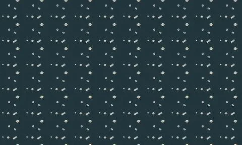 Dark blue fabric with small white polka dots pattern Stock Illustration