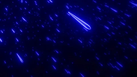 Dark Blue Floating Particle Field Motion Видео 348863689