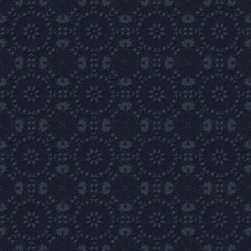 Dark blue floral textile pattern background for fabric design 스톡 일러스트