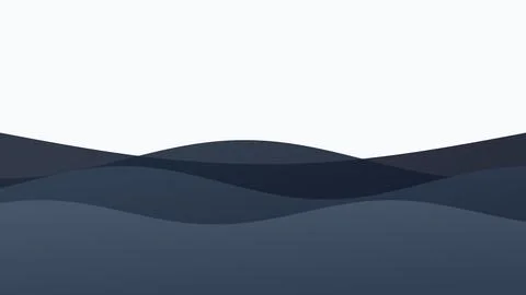 Dark Blue Flowing Wave Background Stock Illustration
