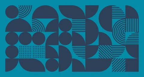 Dark Blue Geometric Abstract Pattern Stock Illustration