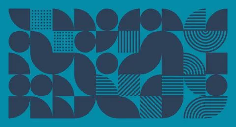 Dark Blue Geometric Abstract Pattern Stock Illustration