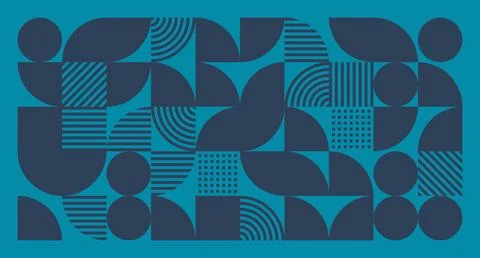Dark Blue Geometric Abstract Pattern Stock Illustration