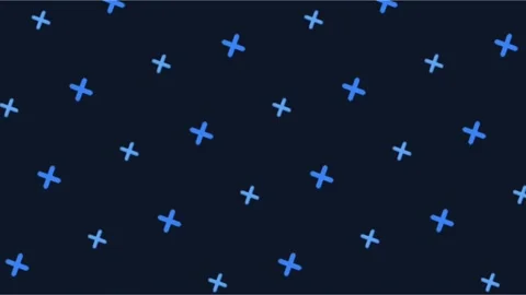 Dark blue geometric background, Seamless loop of neon crosses, Abstract cor.. Stock Footage 346401342