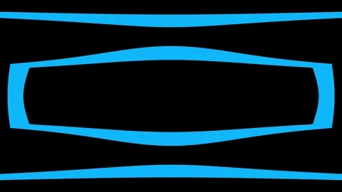 Dark blue geometric bands shift smoothly to create abstract digital background Видео 332813256