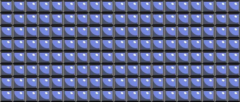 Dark blue geometric grid background. Modern dark squares pattern vector texture. Stock Illustration