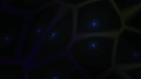 Dark blue geometric pattern with glowing blue dots. Stock Footage 335509024