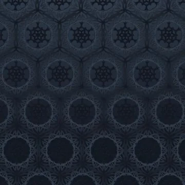 Dark Blue Geometric Pattern, Gradient Background, Textile Design Stock Illustration