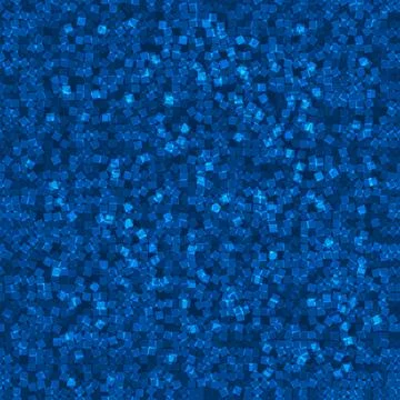 Dark blue geometric seamless pattern. Funny abstract mosaic background. Virtu Illustrazione stock