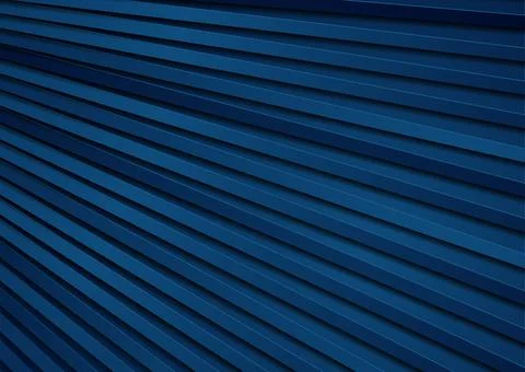 Dark blue geometric stripes abstract minimal tech background Illustrazione stock