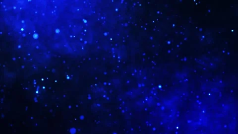 Dark blue glitter particle background animation, animated dust flying Stock Footage 302071851
