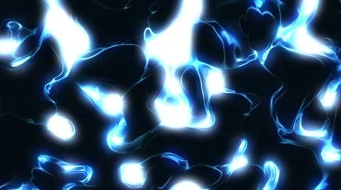 Dark Blue Glowing Liquid Energy Background Loop 1 Stock Footage 45347008