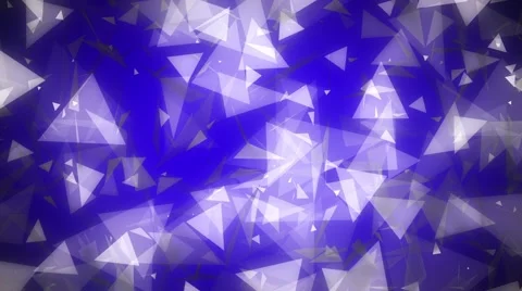 Dark Blue Glowing Triangles Abstract Background Loop 1 Stock Footage 45232216