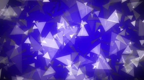 Dark Blue Glowing Triangles Abstract Background Loop 2 Stock Footage 45234492
