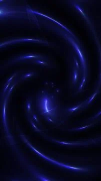 Dark blue glowing wireframe vortex and energy spiral Stock Illustration