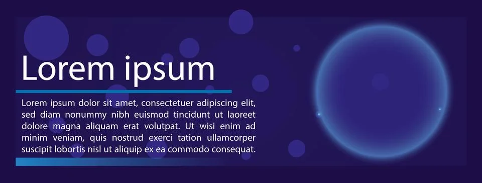 Dark blue gradient background with copy space for logo, vector illustration. Stock Illustration