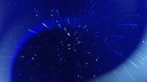 Dark blue gradient background with scattered and rotating stars, 스톡 동영상 288149450