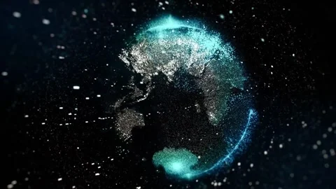 Dark Blue Gradient Background with Subtle Light Leaks Stock Footage 299247146