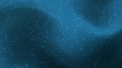 Dark blue gradient background wave pattern with white dots Stock Footage 320820806