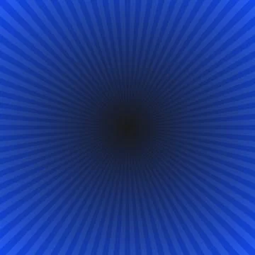 Dark blue gradient ray burst background - hypnotic vector graphic Stock Illustration