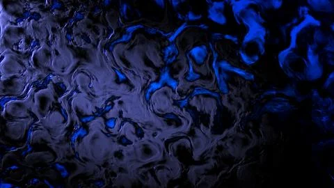 Dark blue gradient strange lines material - abstract 3D illustration Stock Illustration