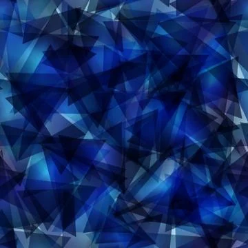 Dark blue gradient triangle mosaic template. Glitter abstract illustration Stockillustratie