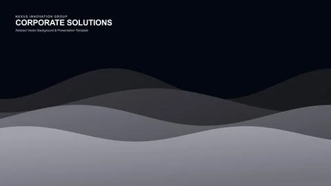 Dark Blue Gray Abstract Wave Background Stock Illustration